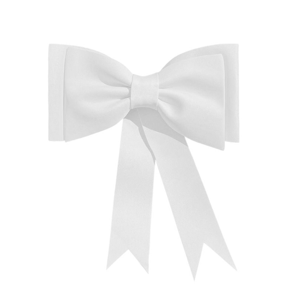 Makaron Bow Knot Sticker Soft Foam Bow Knot Ornament Pure Color Car Sticker Electric Vehicle Decorative Ornament Accessory