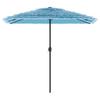 Blue Sun Umbrella with Steel Pole 248 X 248 X 248 Cm