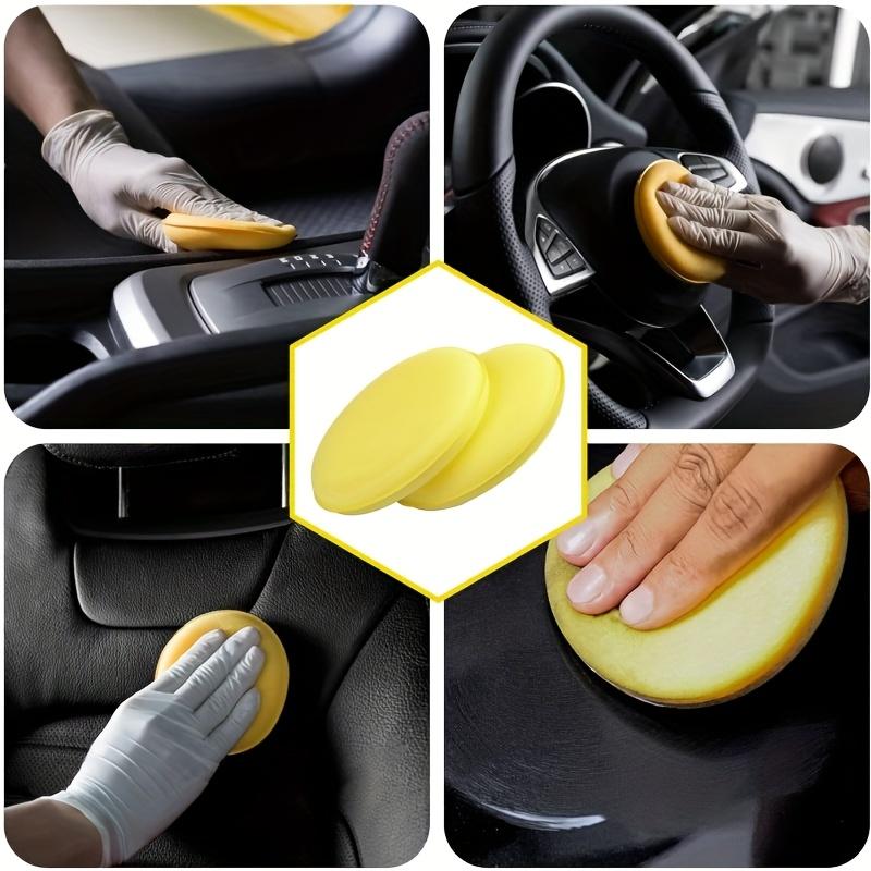 24pcs Foam Car Wax Applicator Pad Foam Applicator Pads Detailing Round 4 Inch Polishing Sponges for Car Wax Applicator Pad