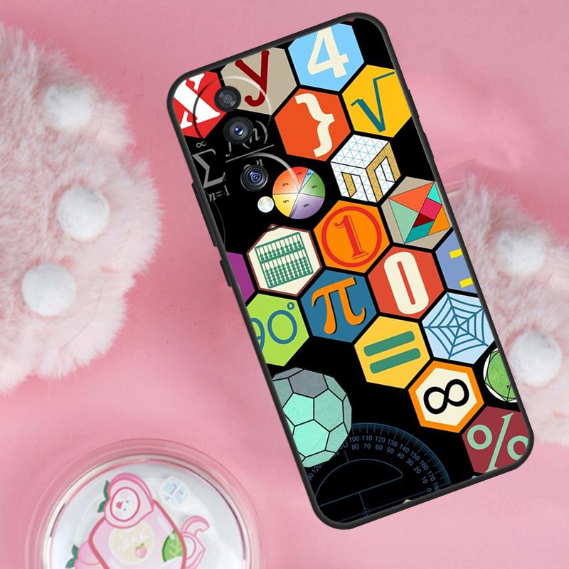 Math Formula Pi Case For Honor Magic 7 5 6 Lite Pro Honor 200 Pro 50 70 90 X9b X9a X8b X8a X8 X9 X9c Cover