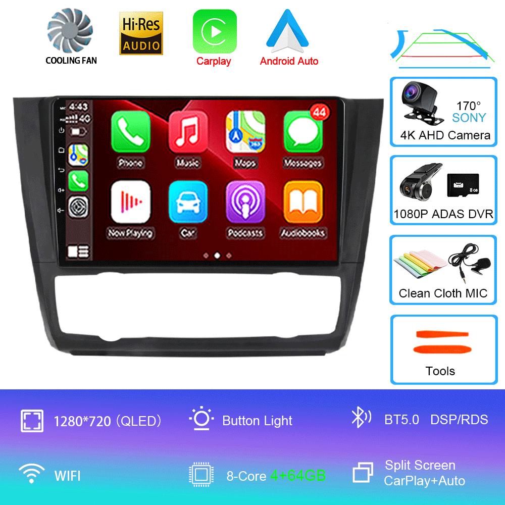 Android 12 For BMW Serie 1 Serie 1 E88 E82 E81 E87 2004-2012 Multimedia Navigation GPS Video Autoradio Player Car Stereo Carplay