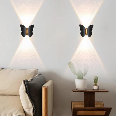 Kreativní dekorativní nástěnné svítidlo Butterfly LED Venkovní voděodolné IP65 Celý pokoj Obývací pokoj Domácí nástěnná svítidla
