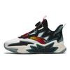 Anta Kids Cement Nemesis Non-Slip Shock Absorbing High-Top Basketball Shoes Kids Basketball Shoes White Black Green A312411122-2