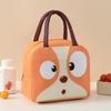 Cartoon Animals Printed Thermal Lunch Bags For Children Kids Storage Banto Lunchbox Food Bag Insulation Bags