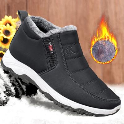 Men Boots Waterproof Winter Lightweight Snow Boots Thick Warm Fur Men Shoes Plus Size Unisex Ankle Boots Slip On Casual Shoes