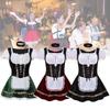 Oktoberfest Women Costume German Bavarian Dirndl Beer Maid Fancy Party Dress