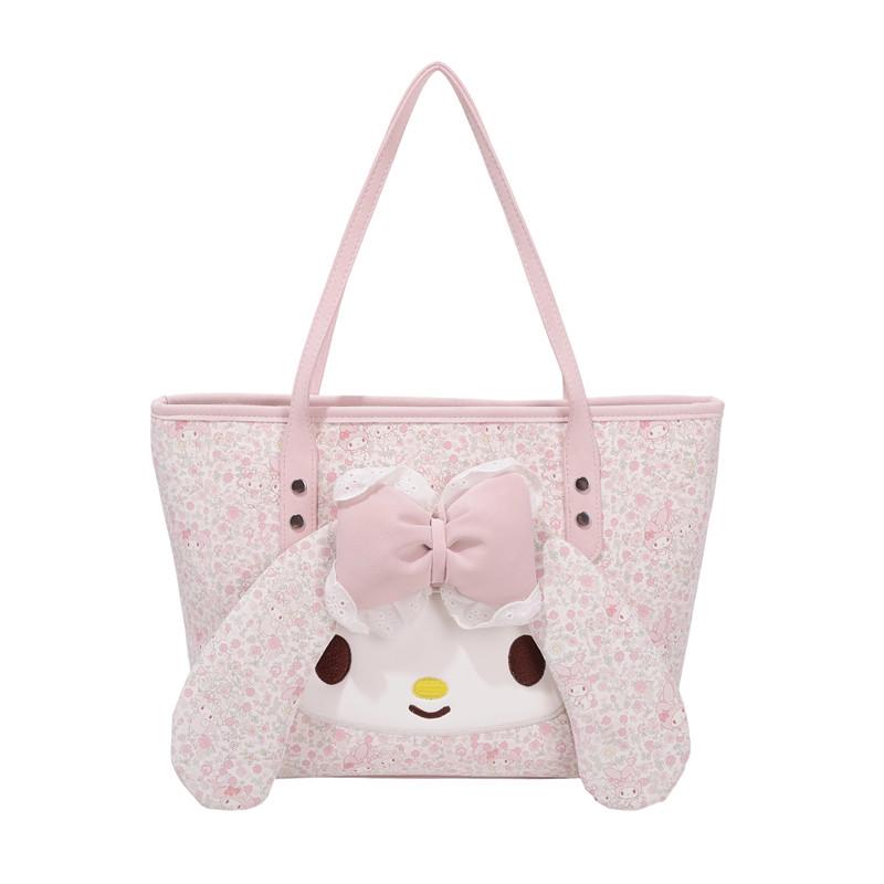 2026 Floral Melody Tote Bag for Women - Large Capacity, Versatile Single Shoulder/Handheld, Trendy Commuter Style