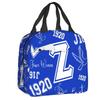 Custom Zob Zeta Phi Beta Greek Letter Insulated Lunch Bags for School Office Leakproof Thermal Cooler Bento Box Women Children