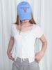 ETMON Layered Cardigan T-Shirt, White
