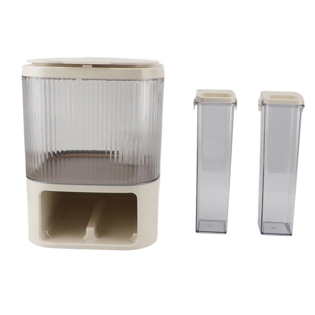 Reislagerbehälter Großes Fassungsvermögen Feuchtigkeitsschutz Luftdicht Kunststoff Mehlhalter Spender