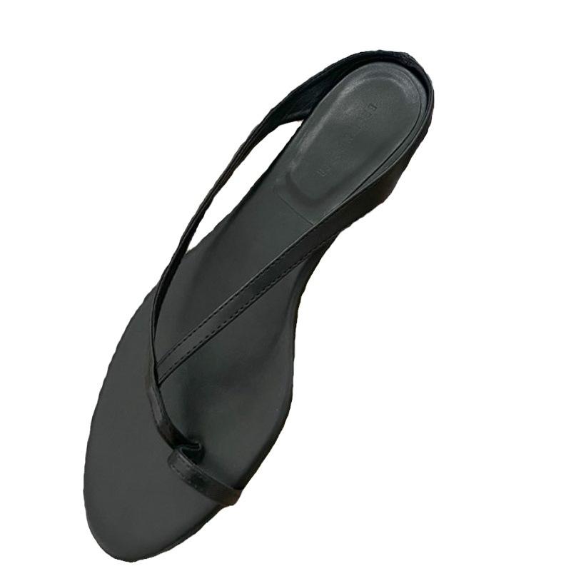 Strandurlaub Fußabdeckung Einfache Mode-Sandalen Damen Sommer Zehentrenner Flip-Flop Hausschuhe