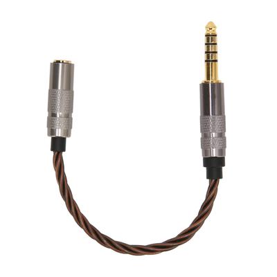 4.4mm Balanced Male To 3.5mm Stereo Female Headphone Cable Gold Plated Portable Headphone Adapter Cable for Music Lovers