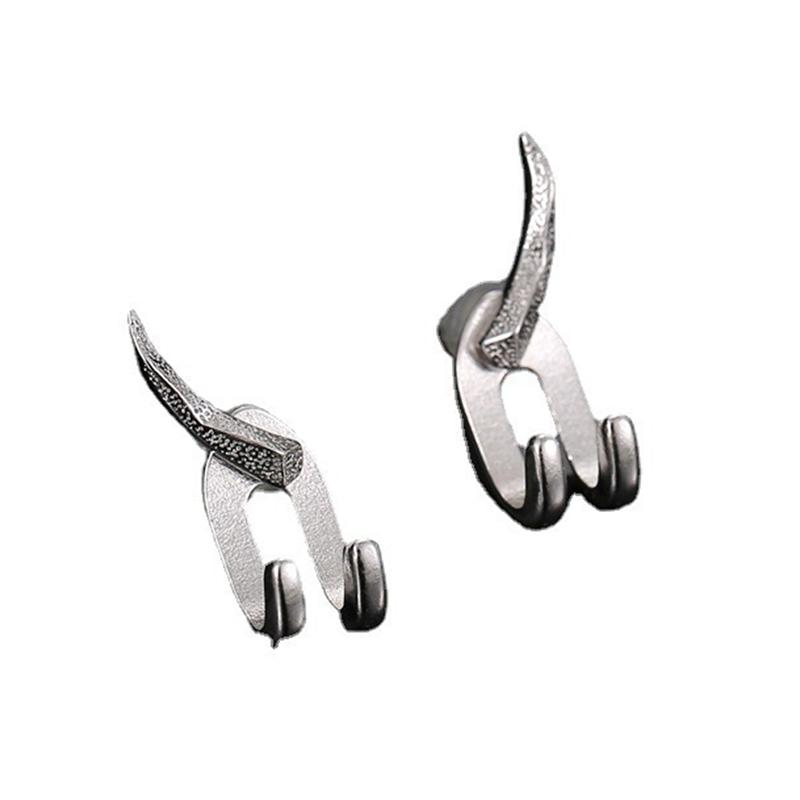 New Punk Earring For Men Detachable Dual Purpose Stud Earrings Prong Ear Charms Fashion Jewelry