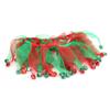 Chicken Dress Colorful Collar Hens Red and Green Matching Dress for Chicken Festivals