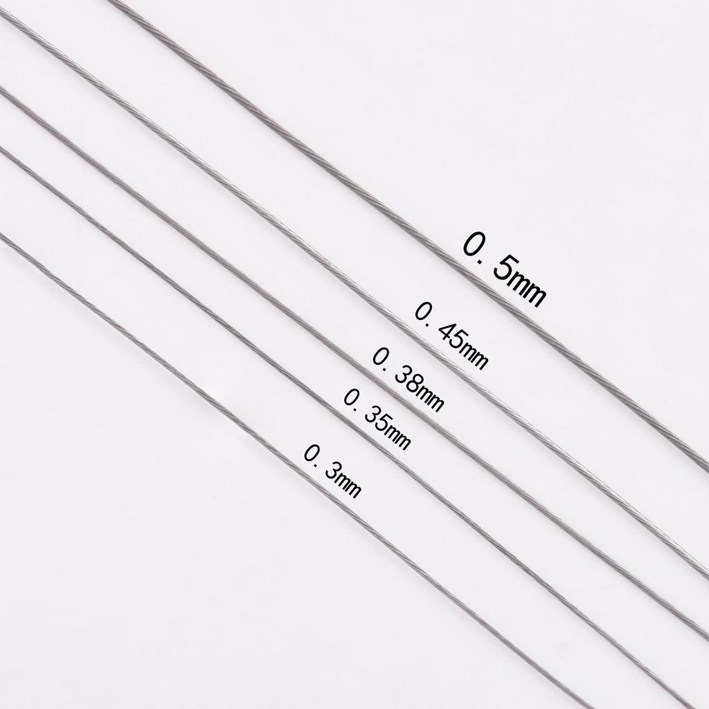 100m Roll of Soft Coated Steel Wire for DIY Beading and Jewelry Accessories