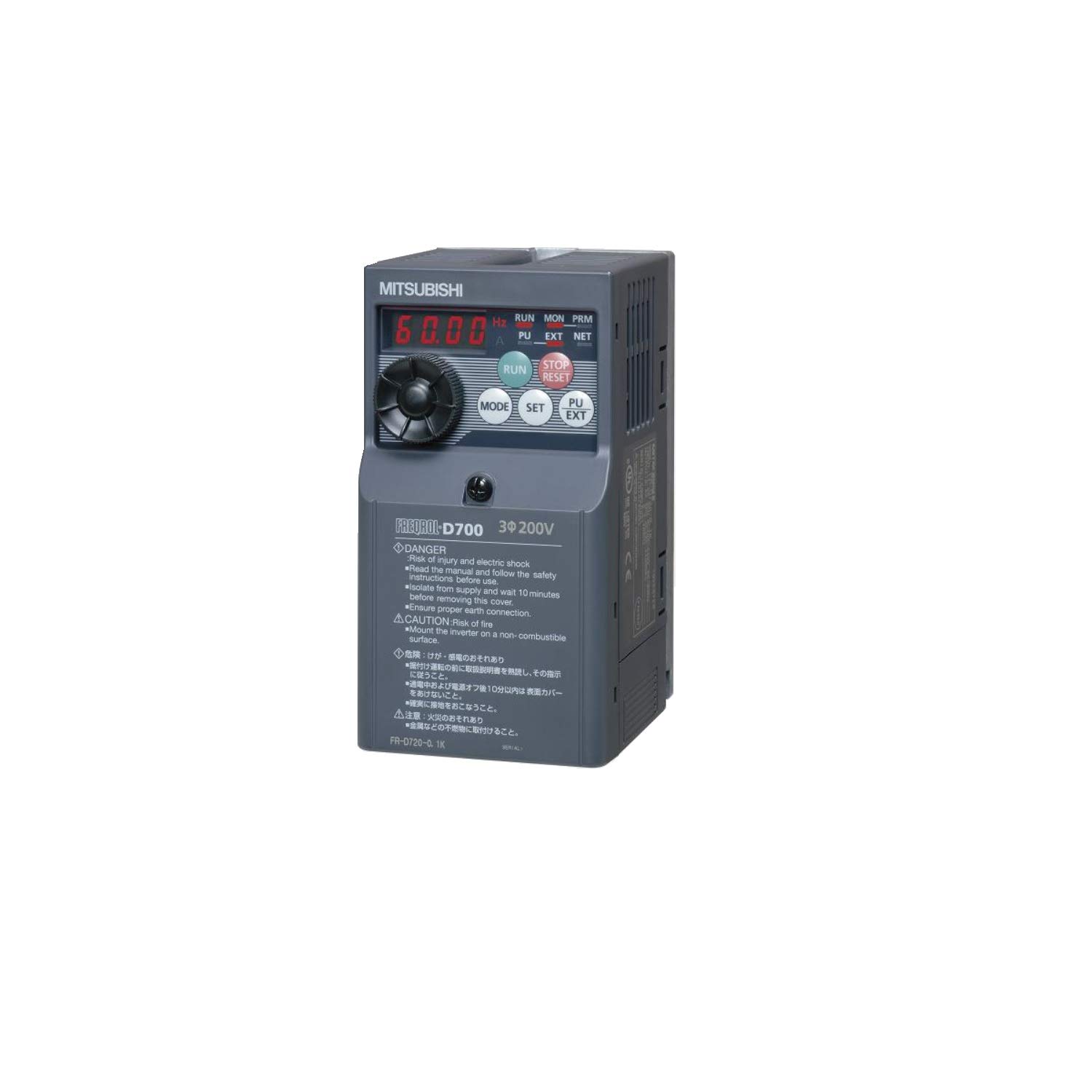 

Mitsubishi Electric Inverter General-purpose FR-D700 FR-D720-0.75K чорний