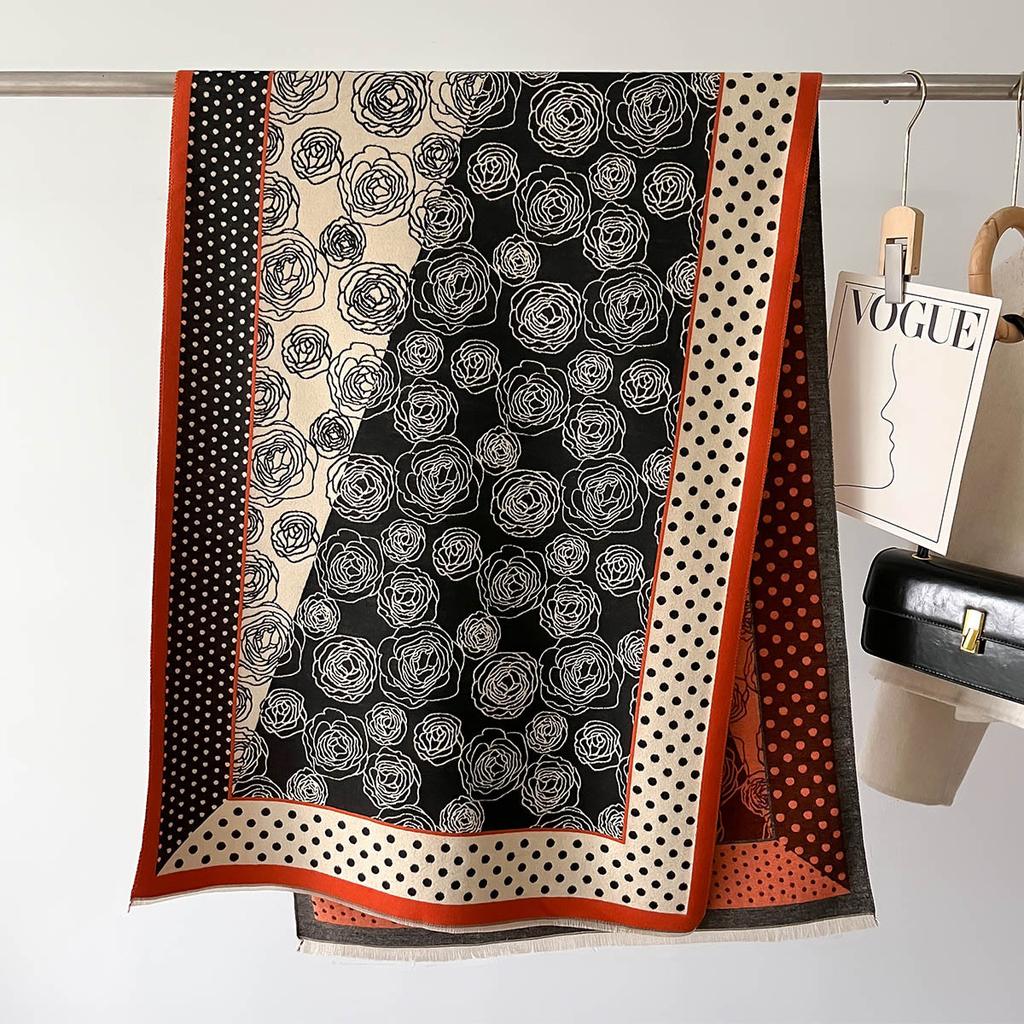 Luxury Thick Blanket Shawl Winter Warm Print Cashmere Scarf Women  New Wraps Bufanda Pashmina Female Travel Poncho Stoles