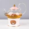 Flower tea cup ceramic set cup saucer European style simple brewing fruit afternoon tea teapot