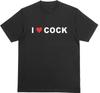 I LOVE COCK T-Shirt | Funny Rude Novelty Joke Tee | Free Domestic UK Postage