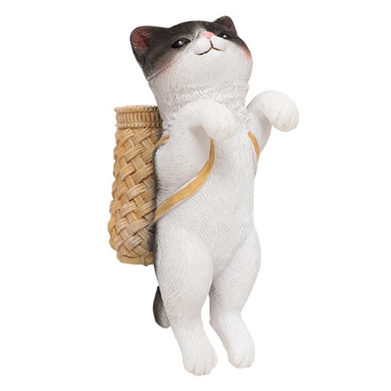 Мультяшные кошки с корзиной из смолы — фото 9