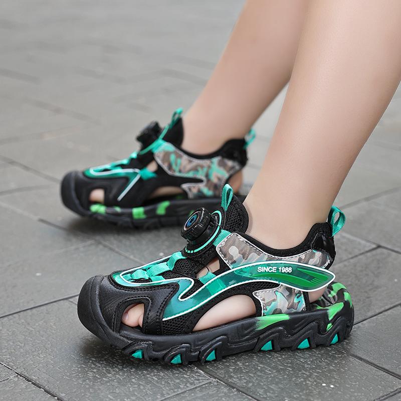28-39 Sandali Estivi Grandi alla Moda Baotou Scarpe da Spiaggia per Esterno Scarpe Sportive Casual per Bambini