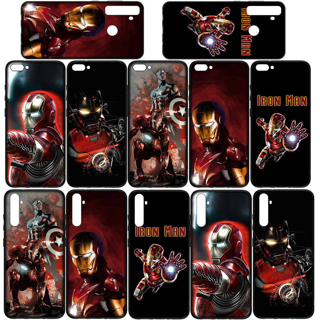 Cover for iPhone 16 15 Xiaomi Redmi Note 14 13 12 11 Pro Max X 8 9 16e Samsung Galaxy S25 S24 S23 Moto G85 14C OPPO Huawei Iron Man Ironman Phone Case