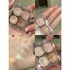 4-Color Eyeshadow Palette, 1pc Long-Wearing Highly Pigmented Eye Makeup Product For Women