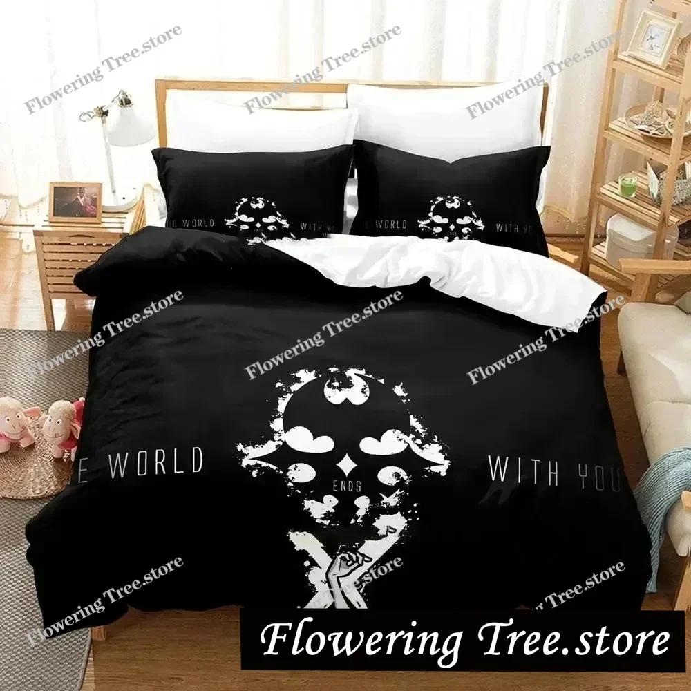 3D Print Neku Sakuraba World Ends Bedding Set Duvet Cover Bed Set Quilt Cover Pillowcase Comforter king Queen Size Boys Adult