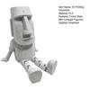 3D Printed Moai Statue Action Figure, Movable Joints Articulated Easter Island Rock Sculpture, Mini Desk Toy Ornament for Office Home Decor