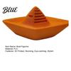 Durable Decoration 3D Home Figurine Boat Nautical-Themed Figurine Printed Paper Minimalist Origami Statue Collectible Desktop Ornament for