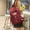 Schoolbag Backpack Korean Version Polka Dot Light Girl College Style Backpack Large Capacity Campus Class Large Capacity Student Schoolbag