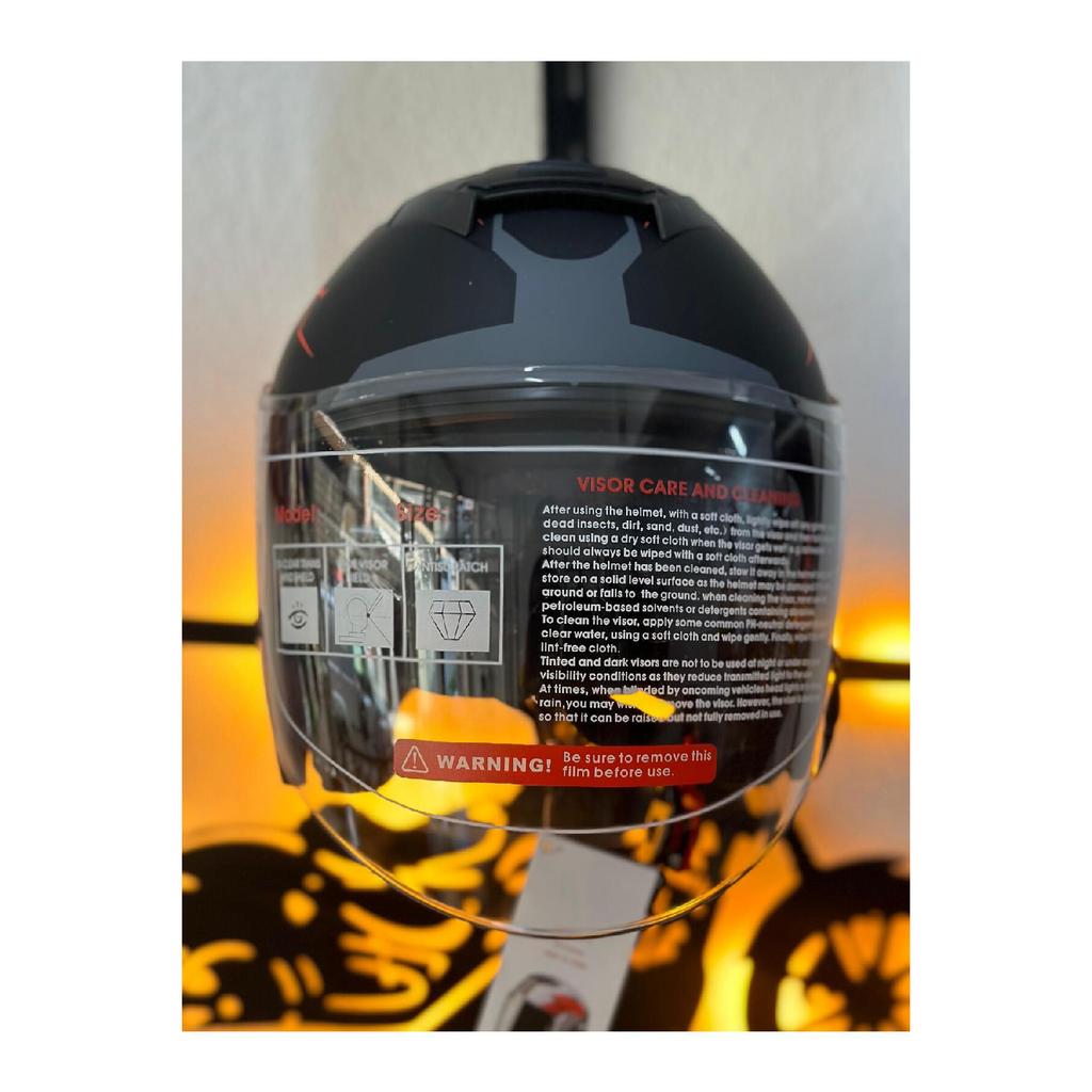 Jk 526 Half Helmet With Sun Visor