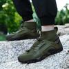 High-Top Lightweight Slip Resistant Hiking Shoes Men's Wading Sneakers Outdoor Breathable Mesh Ankle Boots Male Fishing Footwear