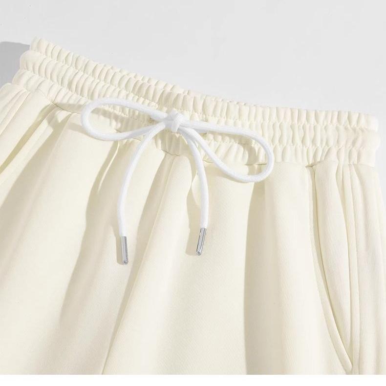 Осенне-зимние модные свободные утолщенные брюки с высокой талией и флисом для женщин — фото 9