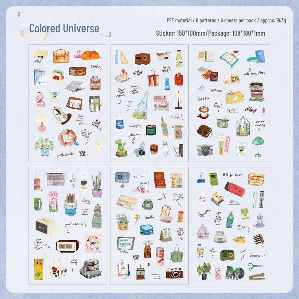 Life Collage Creative Sticker Pack for DIY Journals