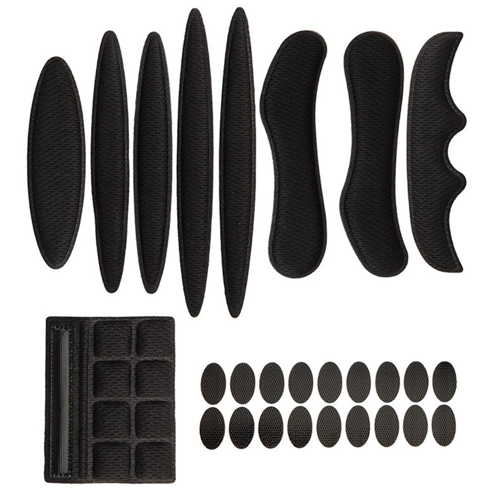 27pcs/set Helmet Padding Kits Sealed Sponge Replacement Motorcycle Bicycle Cycling Universal Foam Pads Set