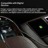 12-24V Double USB A 4.8A Fast Charging Marine Car Switches Panel with Voltage Display Waterproof Cover and Safety Protec