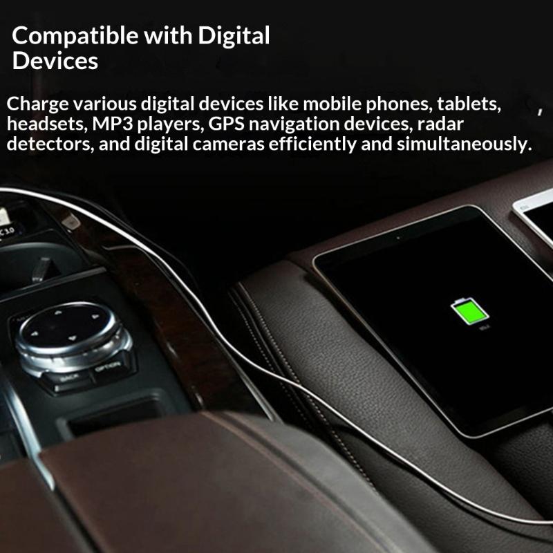 12-24V Double USB A 4.8A Fast Charging Marine Car Switches Panel with Voltage Display Waterproof Cover and Safety Protec