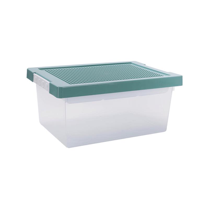 Toy Storage Box with Compartments for Building Blocks
