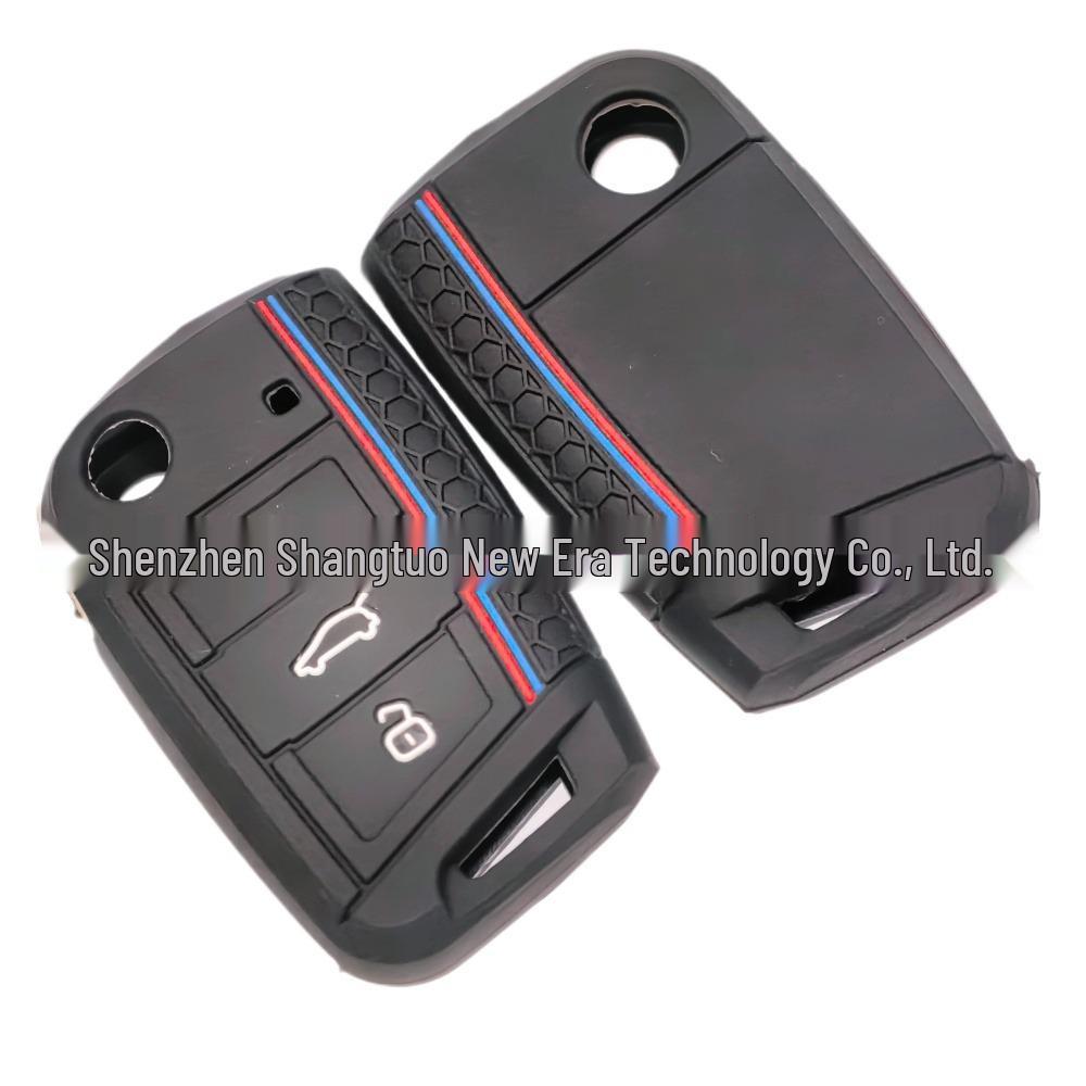 Silicone Car Key Cover for 17 Volkswagen Models: Golf 7, Lamando, Tiguan, Touran