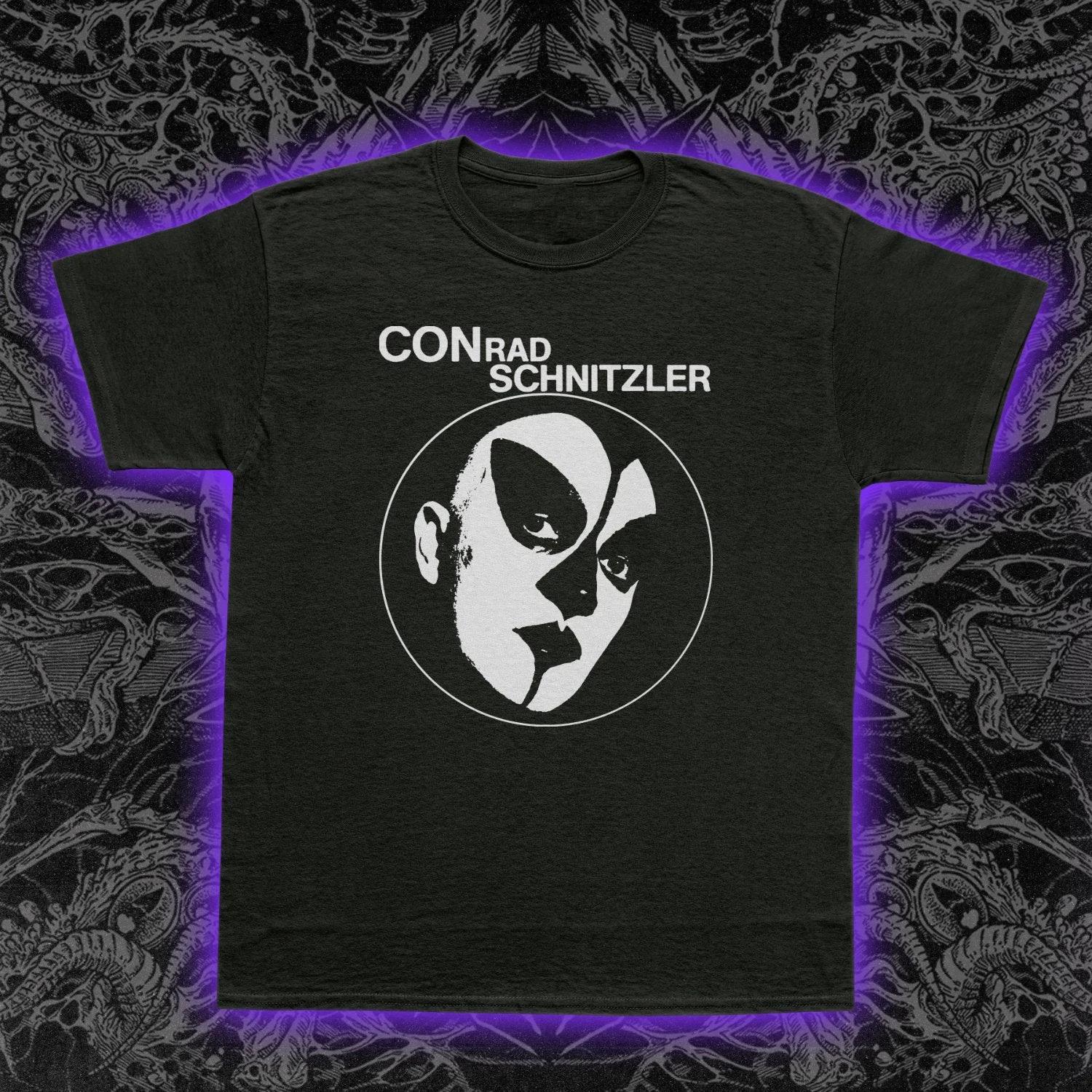 Konrad Schnitzler Portrait Tshirt Krautrock Electronic Music Tshirt Tangerine Dream Tshirt Unisex Couple Tshirt All Seasons 4XL