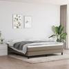 Maison Exclusive - Slatted Bed Base with Taupe Mattress 180x200 Cm Fabric