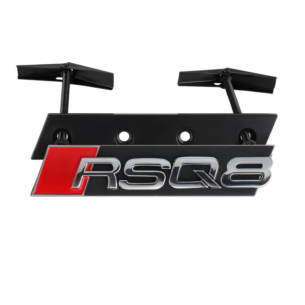 ABS Car Front Grille Hood Emblem Cover Badge Logo Decoration For 4HUEW RSQ8 RSQ3 RSQ5 RSQ7 Exterior Modification Auto Accessories