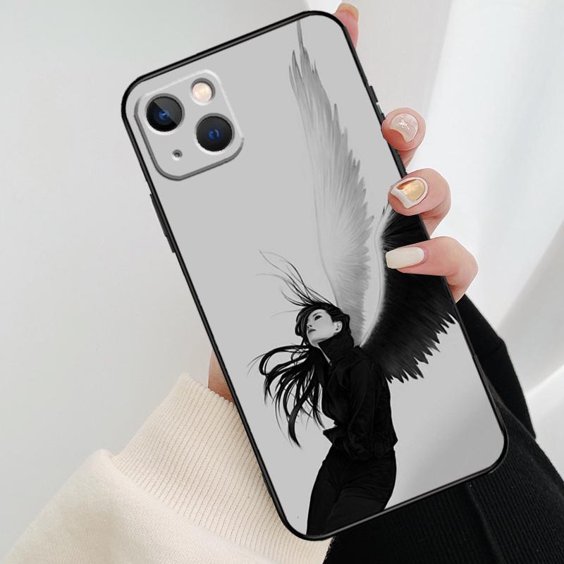 Fantasy Angel Girl Wings Phone Case For iPhone 17 Pro Max 15 14 13 11 12 16 Pro Max mini 15 16 Plus 16e 17 Air Cover