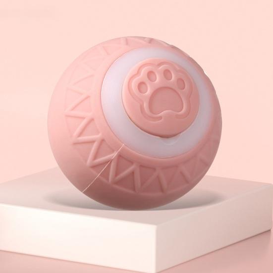 Interactive Cat Rolling Ball Toy Motion Activated Automatic Moving Smart Ball USB Rechargeable Pet Bouncing Ball for Small/Medium/Large Cats Dogs