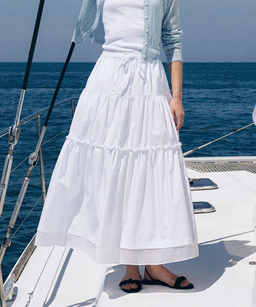 Lamerei Shirring Banding Long Skirt[Lmbesusk5409]-2Color