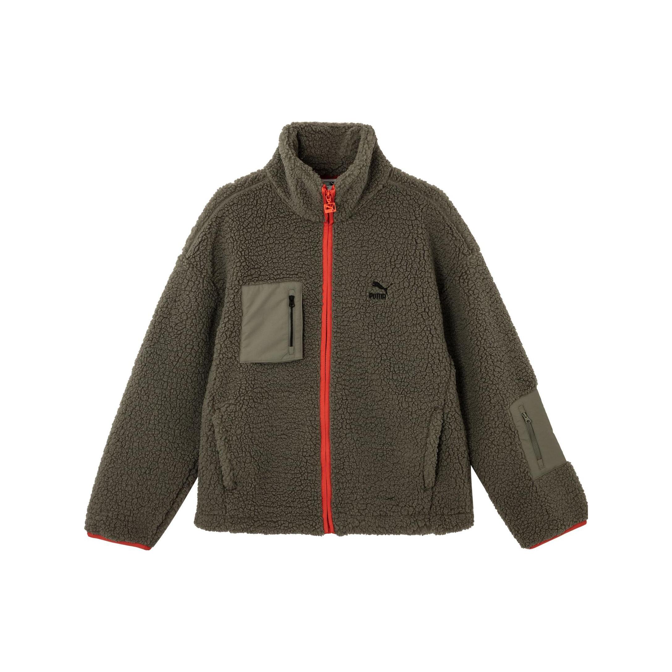 

Новое пальто PUMA с бархатистой текстурой Мужское Серое Красное 539231-97 XL