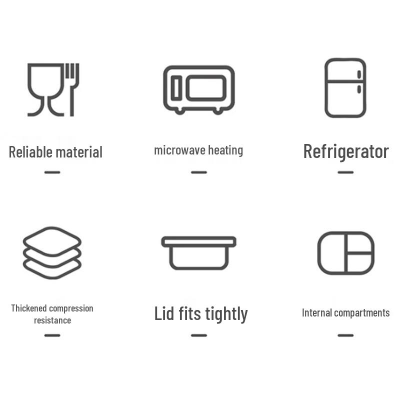 Disposable Compartmented Lunch Box with Lid