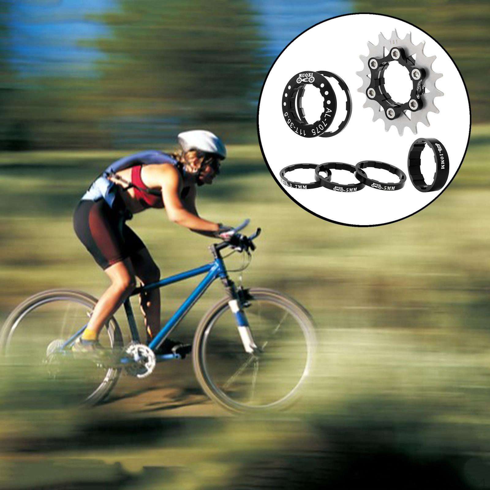 Набор из 18 шт. Адаптер звездочки из алюминиевого сплава, Компонент трещотки, Детали для переоборудования втулки