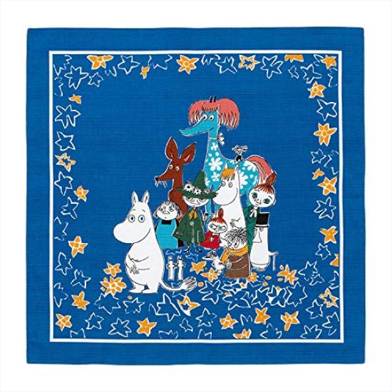 Sanbi Moomin Furoshiki Star 50cm Wide Lunch Made In Moomin Goods (All Blue) Cloth/Bento Wrapping, Japan, Furoshiki,
